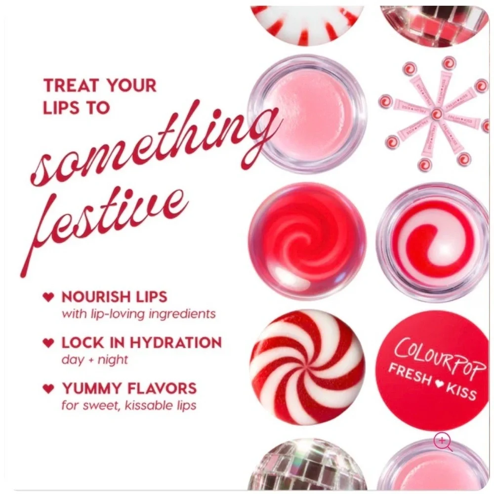 ColourPop Fresh Kiss Glossy Lip Balm - Candy Cane